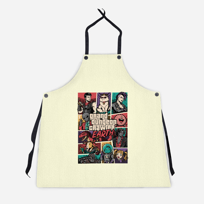 Crawler Game-Unisex-Kitchen-Apron-Studio Mootant