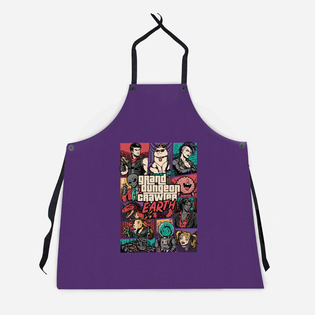 Crawler Game-Unisex-Kitchen-Apron-Studio Mootant