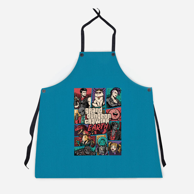 Crawler Game-Unisex-Kitchen-Apron-Studio Mootant