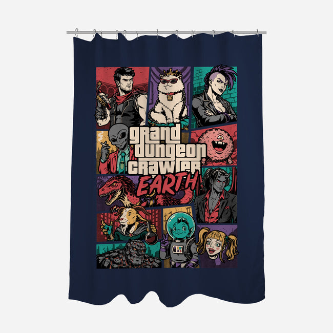 Crawler Game-None-Polyester-Shower Curtain-Studio Mootant