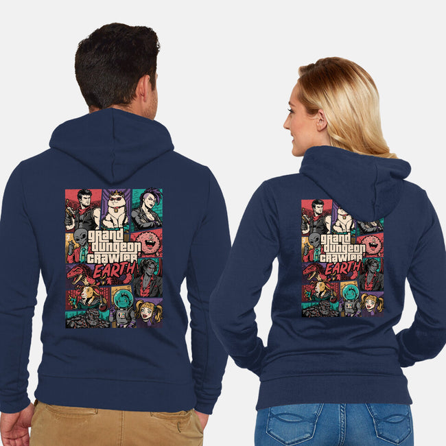 Crawler Game-Unisex-Zip-Up-Sweatshirt-Studio Mootant