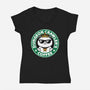 Crawler Coffee-Womens-V-Neck-Tee-Studio Mootant