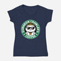 Crawler Coffee-Womens-V-Neck-Tee-Studio Mootant