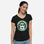 Crawler Coffee-Womens-V-Neck-Tee-Studio Mootant