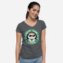 Crawler Coffee-Womens-V-Neck-Tee-Studio Mootant