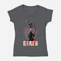 Death Rider Anime-Womens-V-Neck-Tee-Studio Mootant