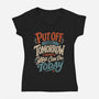 Do Tomorrow-Womens-V-Neck-Tee-Popnotic