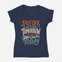 Do Tomorrow-Womens-V-Neck-Tee-Popnotic