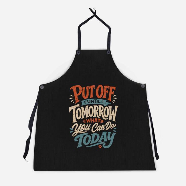 Do Tomorrow-Unisex-Kitchen-Apron-Popnotic
