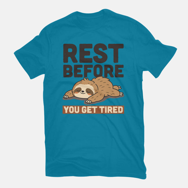 Rest Before You Get Tired-Womens-Fitted-Tee-Popnotic