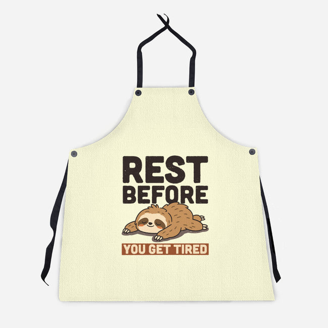 Rest Before You Get Tired-Unisex-Kitchen-Apron-Popnotic