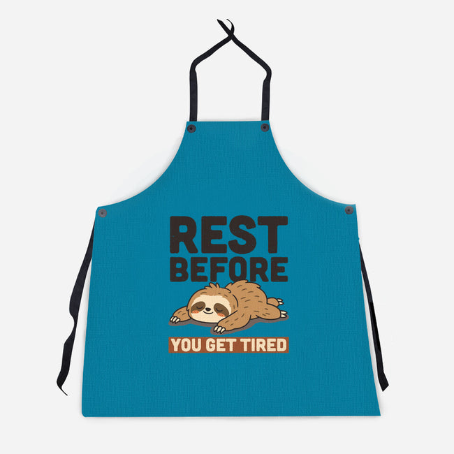 Rest Before You Get Tired-Unisex-Kitchen-Apron-Popnotic