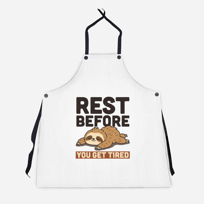 Rest Before You Get Tired-Unisex-Kitchen-Apron-Popnotic