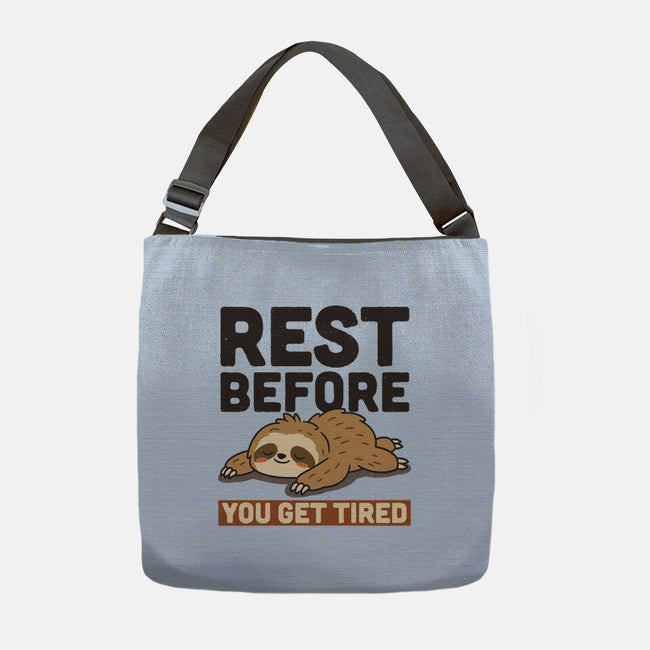 Rest Before You Get Tired-None-Adjustable Tote-Bag-Popnotic