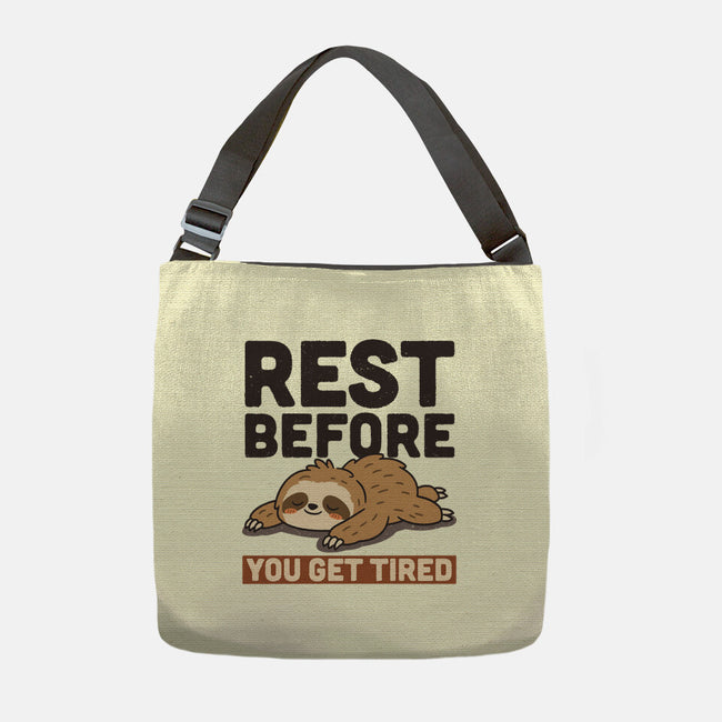 Rest Before You Get Tired-None-Adjustable Tote-Bag-Popnotic