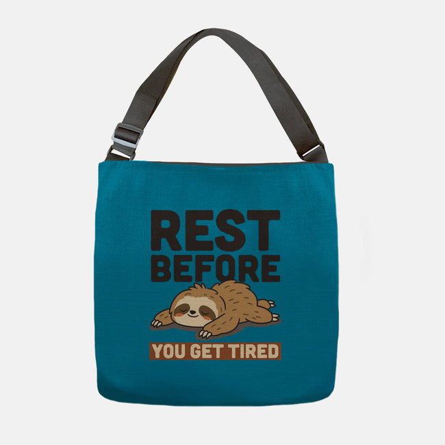 Rest Before You Get Tired-None-Adjustable Tote-Bag-Popnotic