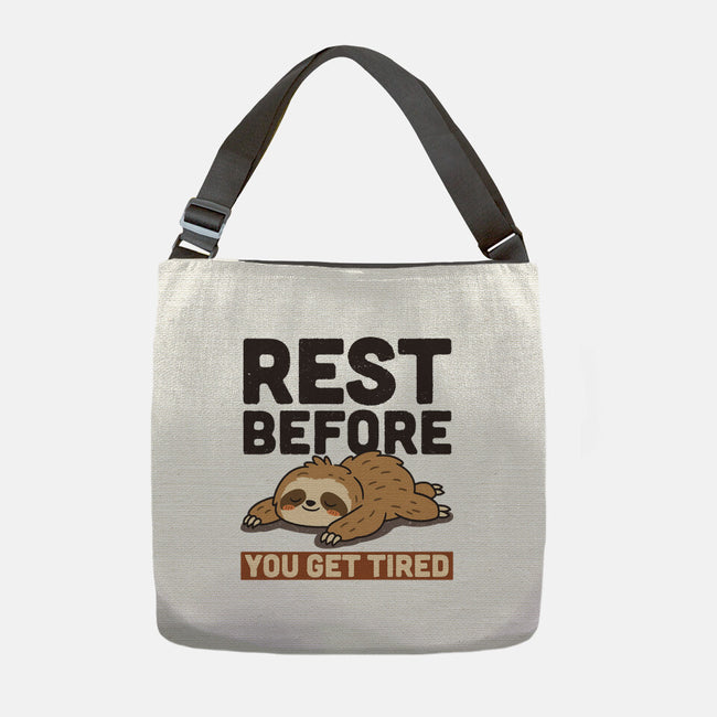 Rest Before You Get Tired-None-Adjustable Tote-Bag-Popnotic