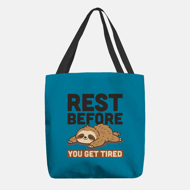 Rest Before You Get Tired-None-Basic Tote-Bag-Popnotic