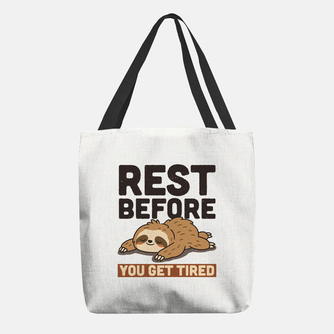 Rest Before You Get Tired-None-Basic Tote-Bag-Popnotic