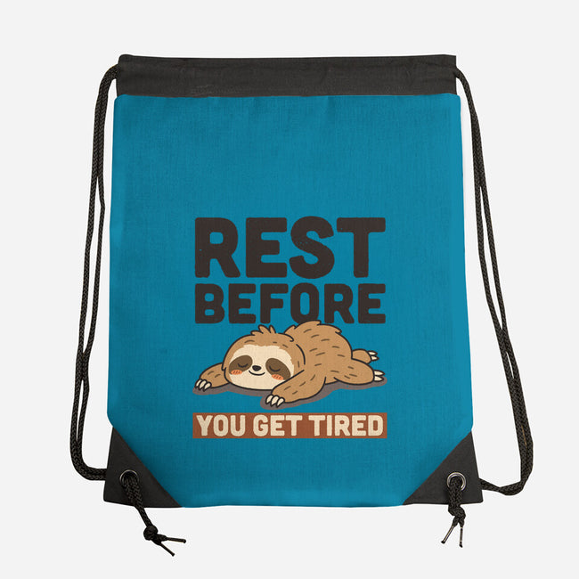 Rest Before You Get Tired-None-Drawstring-Bag-Popnotic