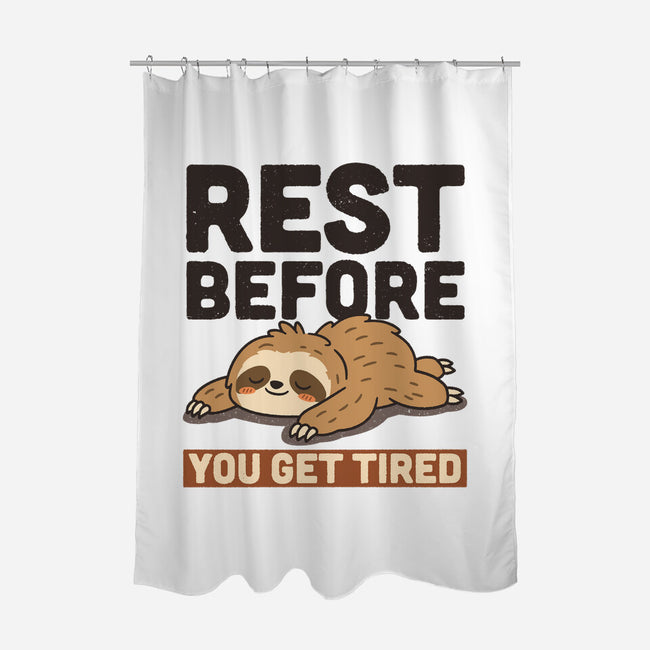 Rest Before You Get Tired-None-Polyester-Shower Curtain-Popnotic