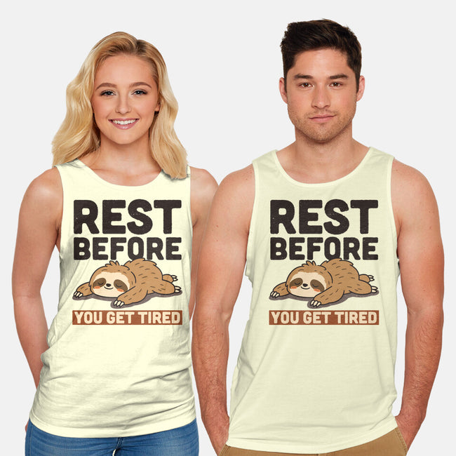 Rest Before You Get Tired-Unisex-Basic-Tank-Popnotic