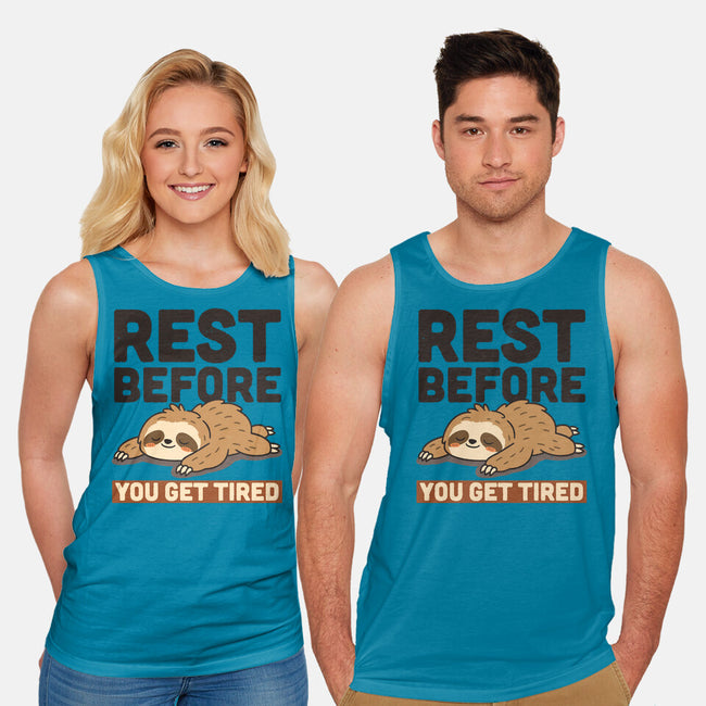 Rest Before You Get Tired-Unisex-Basic-Tank-Popnotic