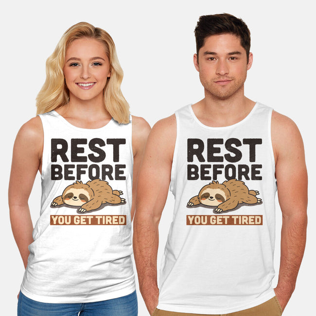 Rest Before You Get Tired-Unisex-Basic-Tank-Popnotic