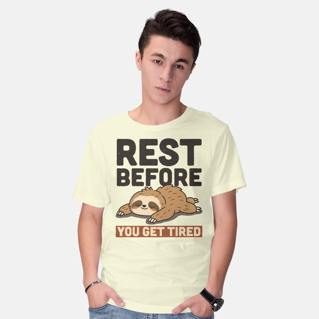 Rest Before You Get Tired-Mens-Basic-Tee-Popnotic