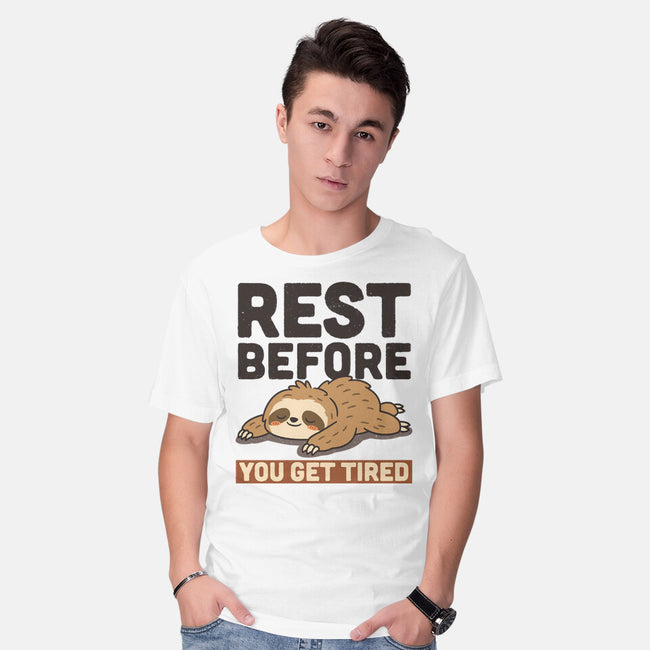 Rest Before You Get Tired-Mens-Basic-Tee-Popnotic