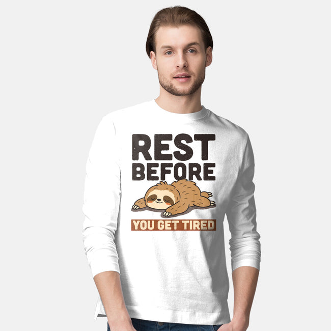 Rest Before You Get Tired-Mens-Long Sleeved-Tee-Popnotic