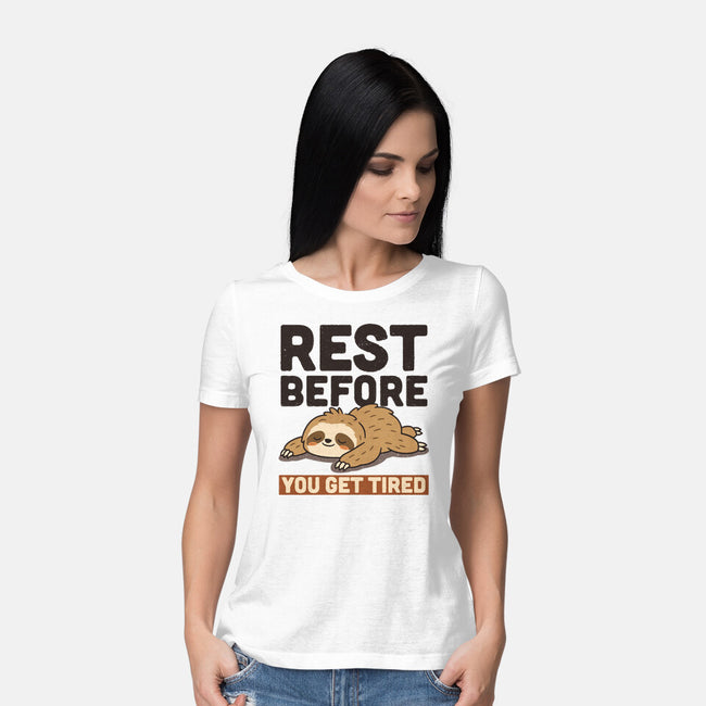 Rest Before You Get Tired-Womens-Basic-Tee-Popnotic