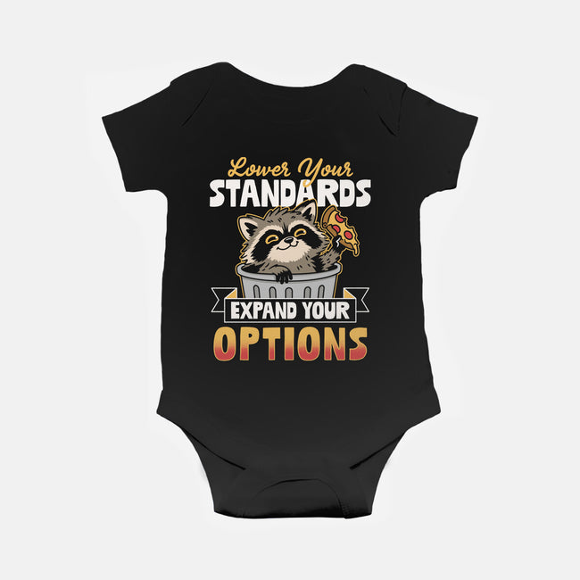 Lower Your Standards-Baby-Basic-Onesie-Popnotic
