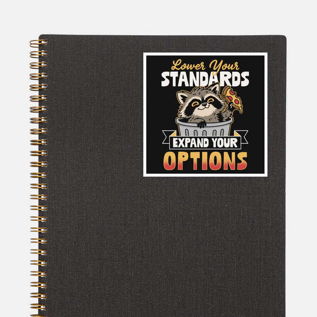 Lower Your Standards-None-Glossy-Sticker-Popnotic