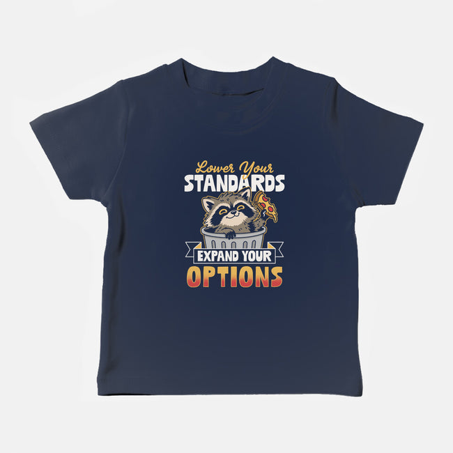 Lower Your Standards-Baby-Basic-Tee-Popnotic