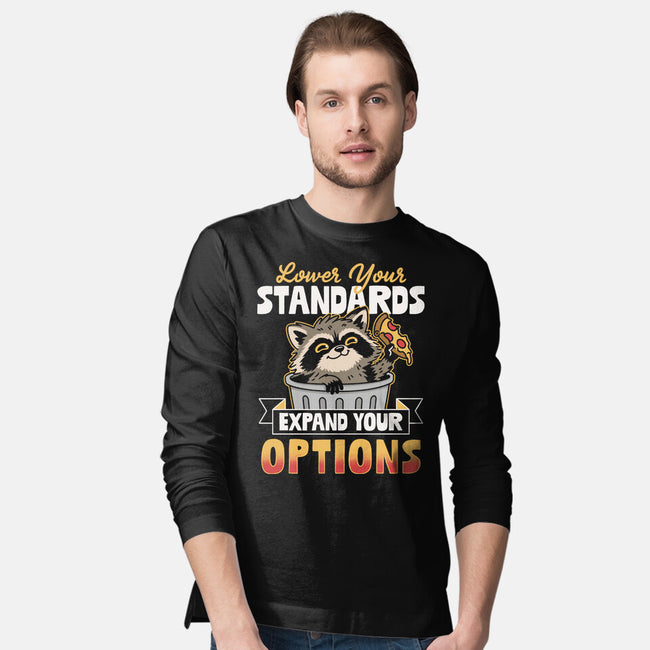 Lower Your Standards-Mens-Long Sleeved-Tee-Popnotic