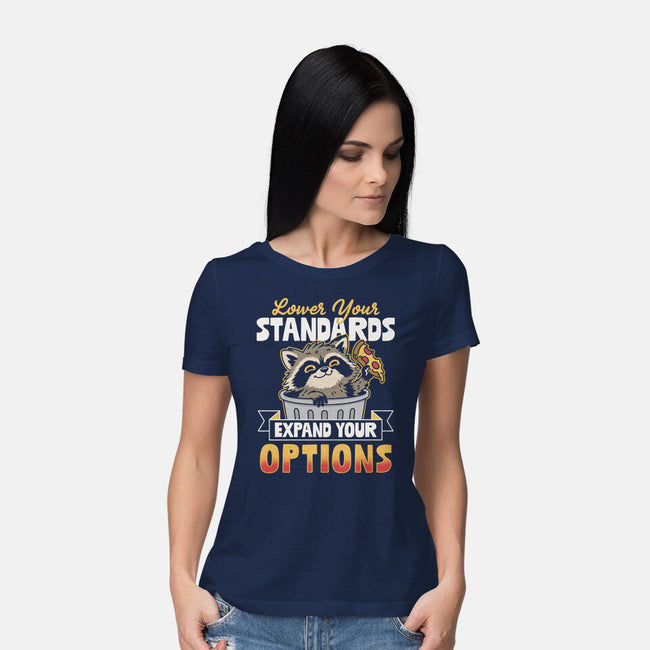 Lower Your Standards-Womens-Basic-Tee-Popnotic