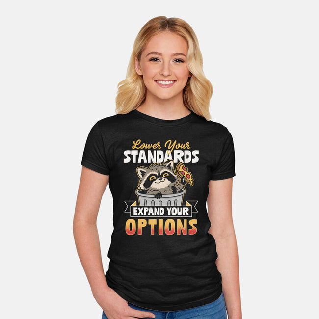 Lower Your Standards-Womens-Fitted-Tee-Popnotic