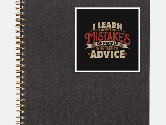 I Learn From People's Mistakes