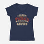 I Learn From People's Mistakes-Womens-V-Neck-Tee-Popnotic