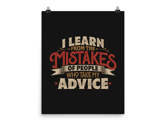 I Learn From People's Mistakes