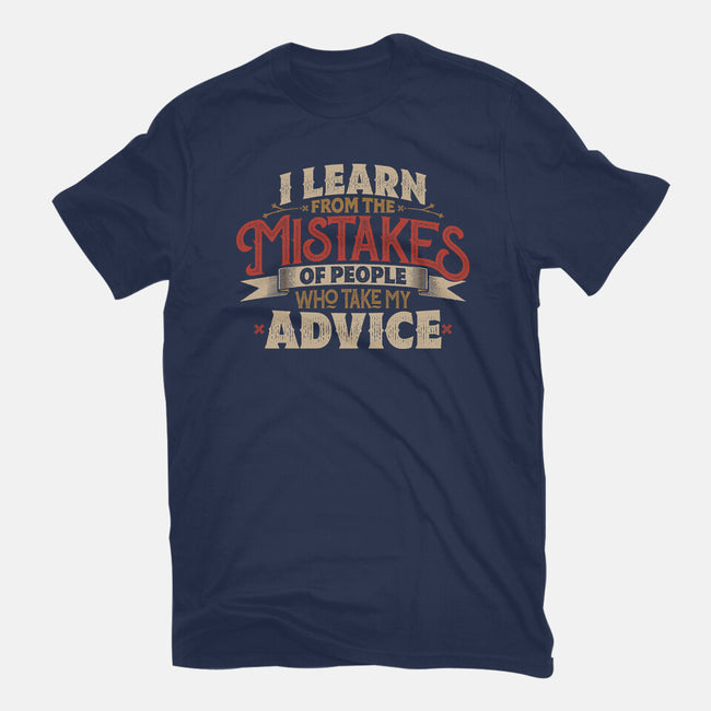 I Learn From People's Mistakes-Womens-Fitted-Tee-Popnotic
