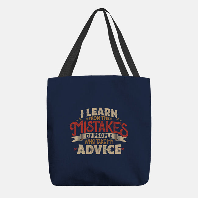 I Learn From People's Mistakes-None-Basic Tote-Bag-Popnotic