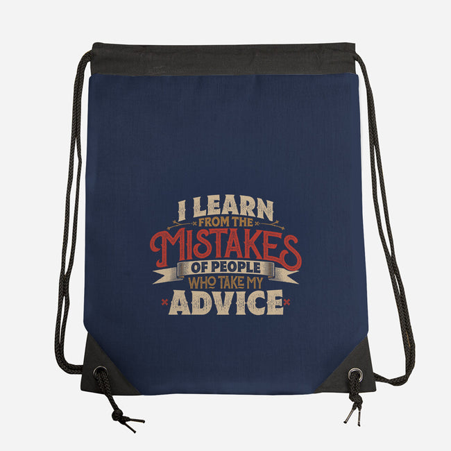 I Learn From People's Mistakes-None-Drawstring-Bag-Popnotic