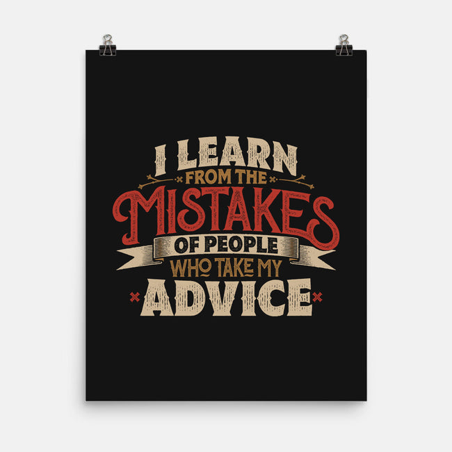 I Learn From People's Mistakes-None-Matte-Poster-Popnotic