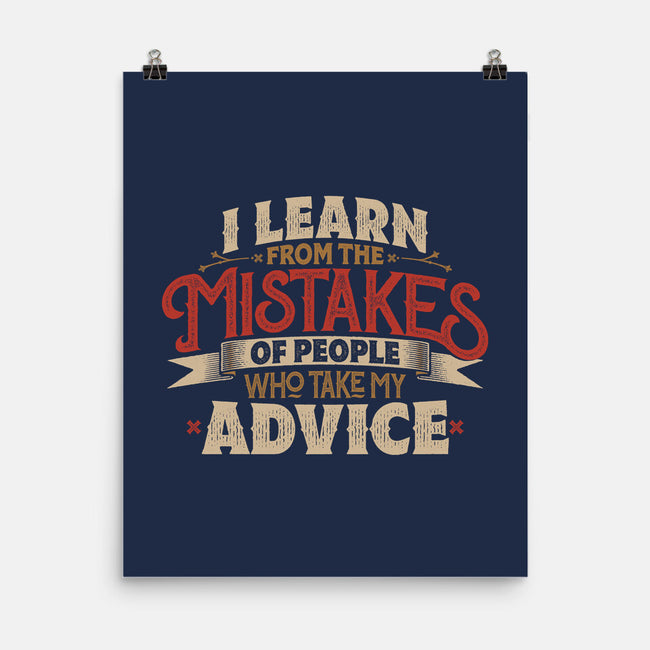 I Learn From People's Mistakes-None-Matte-Poster-Popnotic