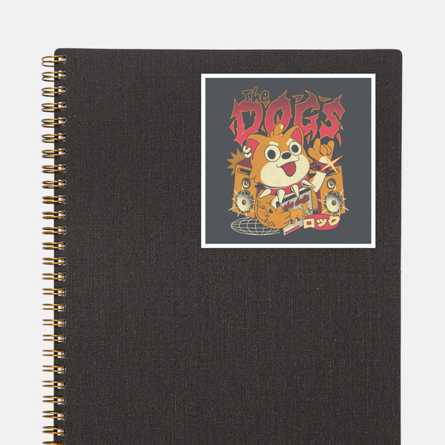 The Dogs-None-Glossy-Sticker-ilustrata