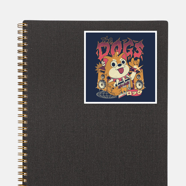 The Dogs-None-Glossy-Sticker-ilustrata