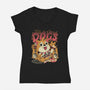 The Dogs-Womens-V-Neck-Tee-ilustrata
