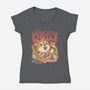 The Dogs-Womens-V-Neck-Tee-ilustrata